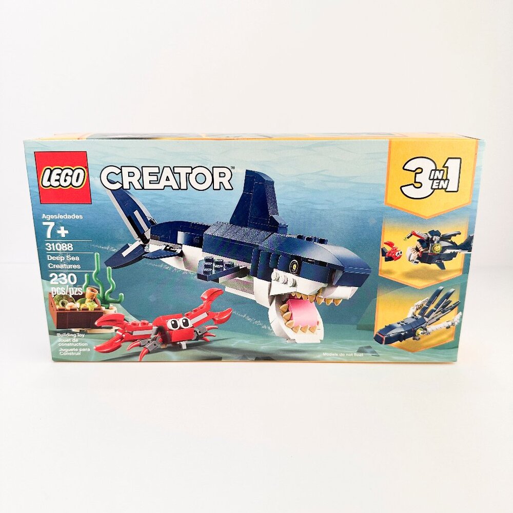 LEGO 3 - 1 Creator Deep Sea Creatures 31088 Building Kit Kids New Factory Sealed